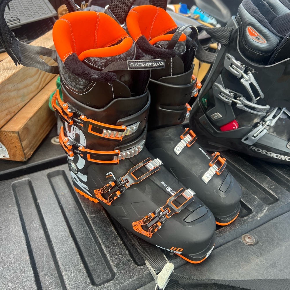 Rossignol Vibrant Orange and Black Ski Boots